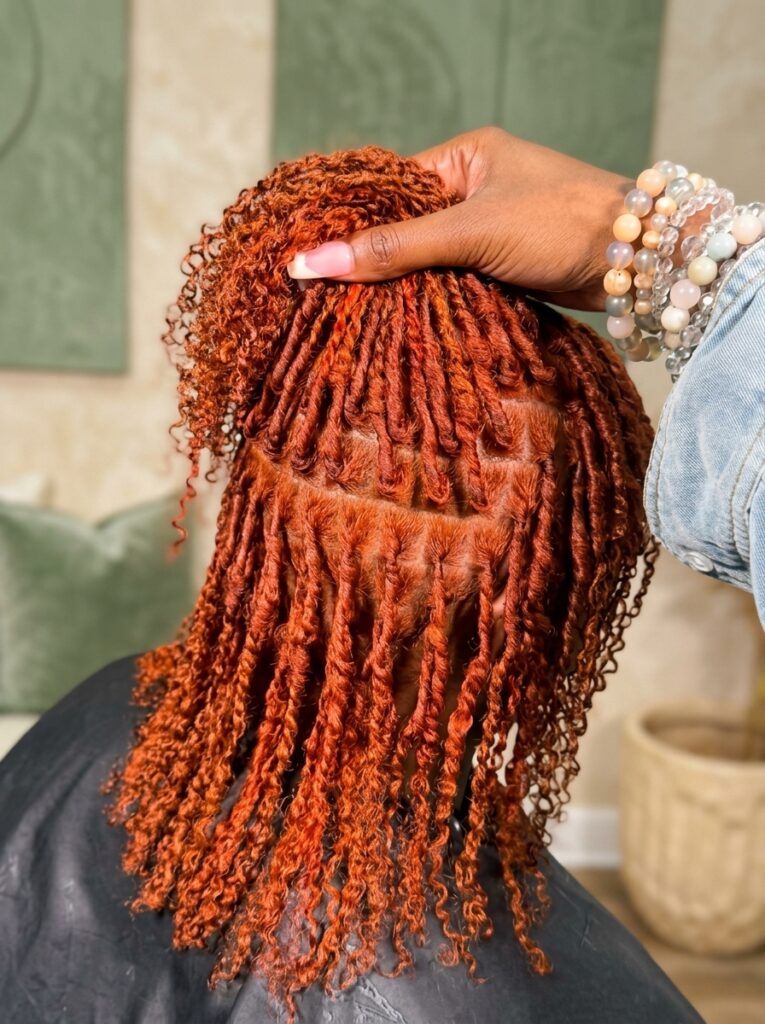 Natural Hair Color Service in Northport Alabama at Myca Mack Beauty