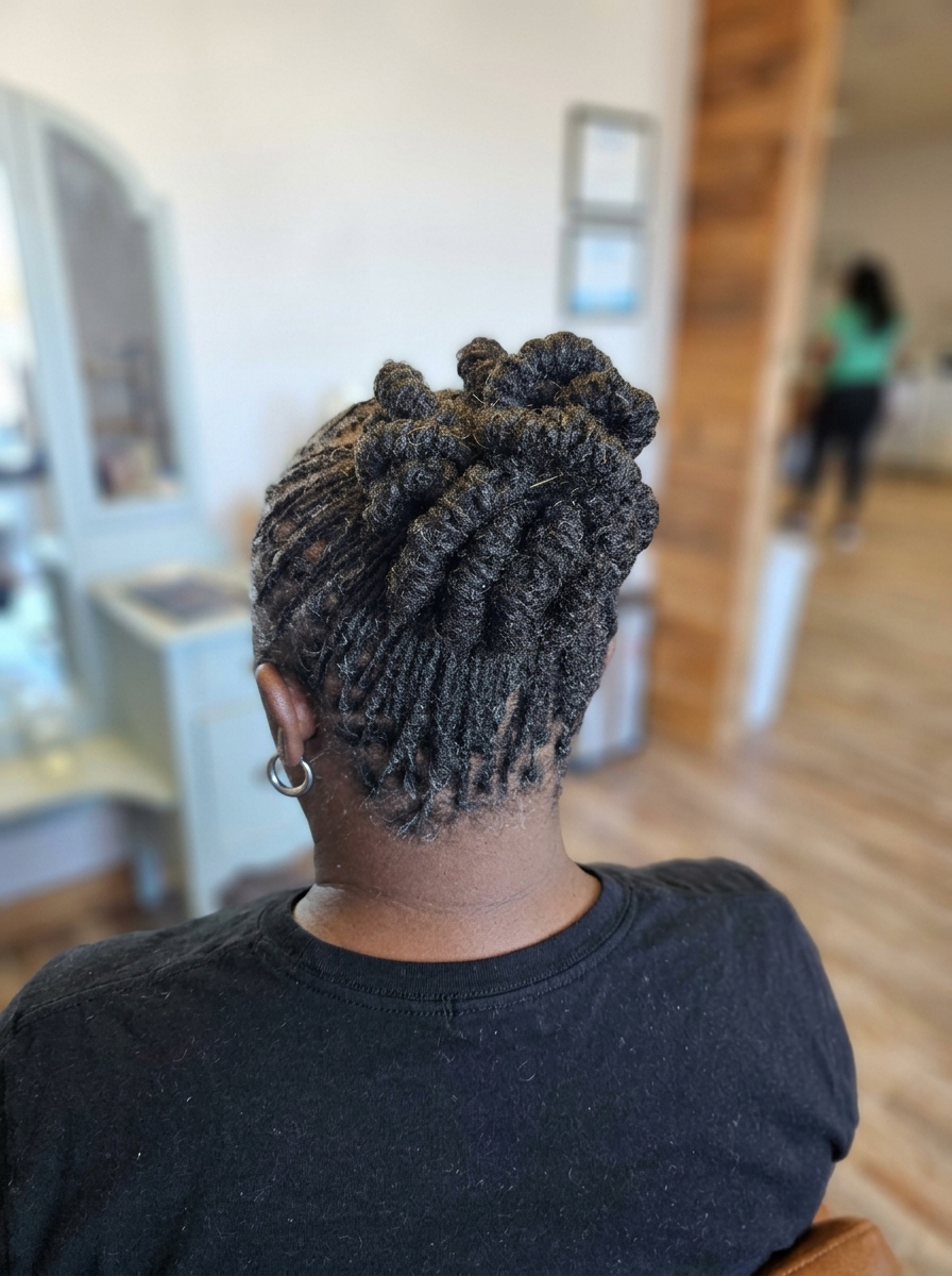 Natural Hair Protective Style in Northport Alabama at Myca Mack Beauty